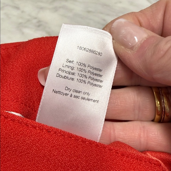 Veronica Beard Red Taren Wide Leg Trouser in Red Size 4 - Picture 12 of 14